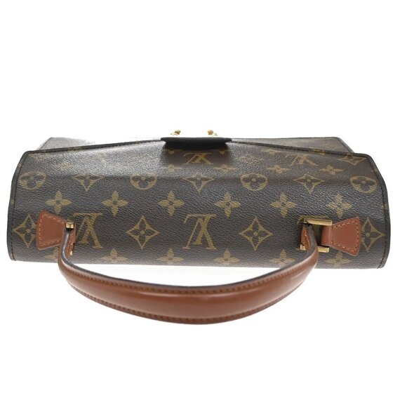 LOUIS VUITTON Concorde Hand Bag Monogram Leather Brown France M51190 84KB259 - Picture 5 of 16